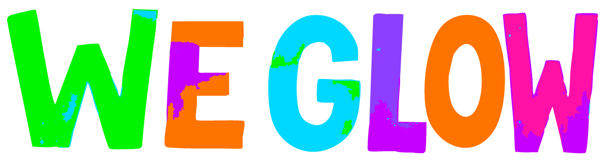 Logotipo WeGlow - Salón de Eventos Neón